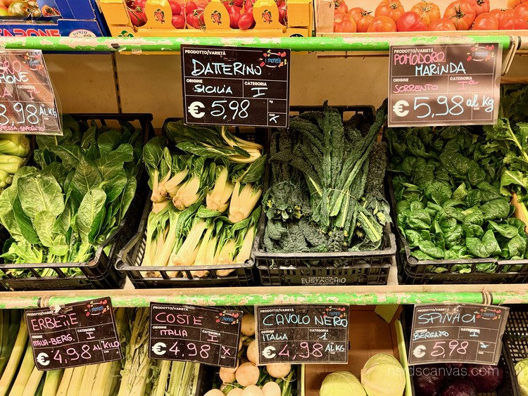 Vegetables at the local grocery shop